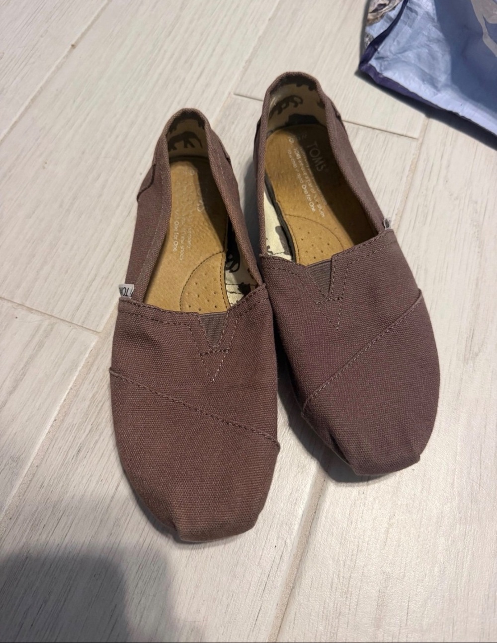 TOMS Classic Canvas Slip-On Shoes with Elephant